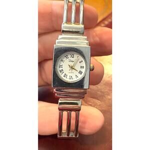 Women's 20mm Silver Tone Vivani Bangle Bracelet Watch, Roman Numeral Dial